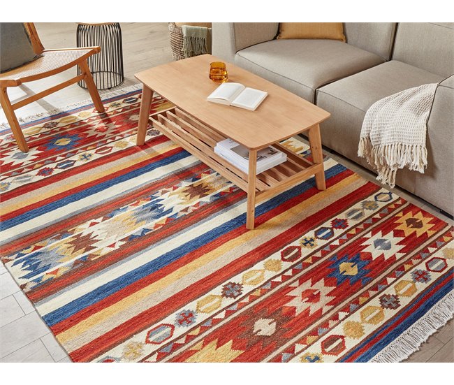 Beliani Kilim JRARAT 160x230 Multicor