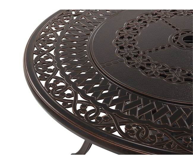 Beliani Mesa de jardim MANFRIA Castanho