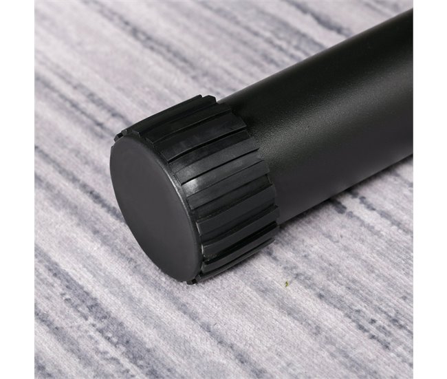 Banco Tubo de aço, PU HOMCOM, desportos e lazer - musculação Preto