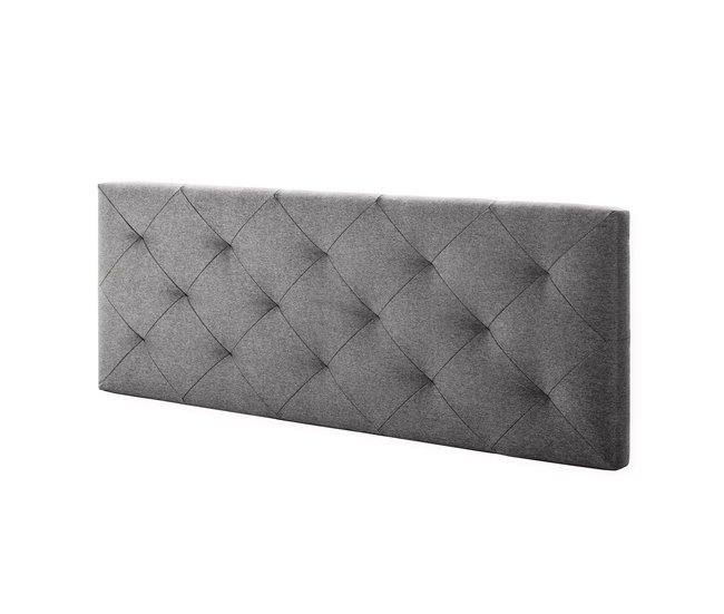  Cabeceira estofada Milan Cinzento 160 Cinza