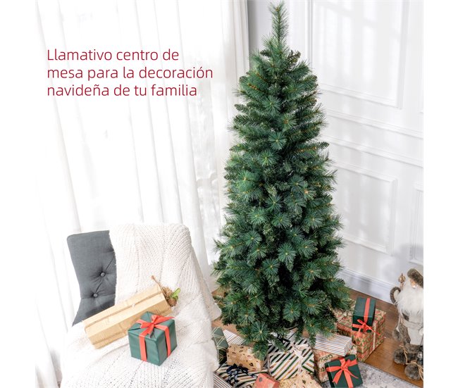 Árvore de Natal Plástico, metal HOMCOM, casa - natal Verde