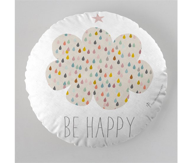 ALMOFADA REDONDA COM ACOLCHOAMENTO HEI CIRCLE 7 Estampado