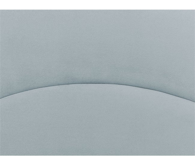 Beliani Cama com estrado Veludo ANET 100x216 Azul Claro