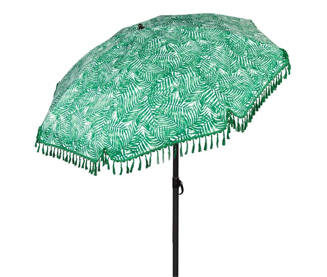 Aktive Guarda-sol samambaias com franjas Azul