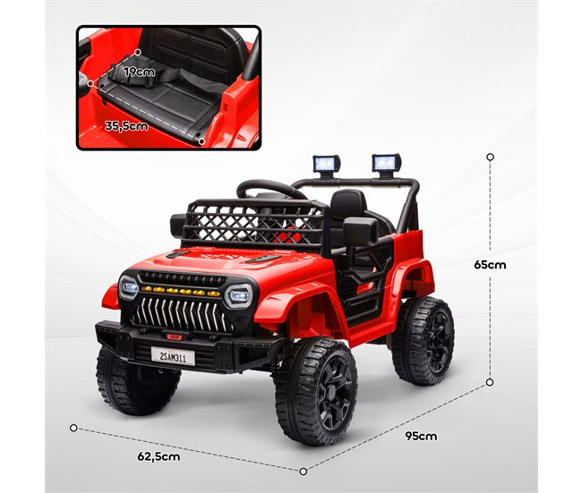 Carro Elétrico para Crianças Plástico e Metal AIYAPLAY Verde