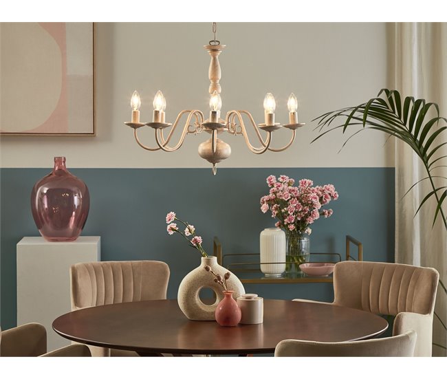 Beliani Lustre BRITHON Branco/ Bege