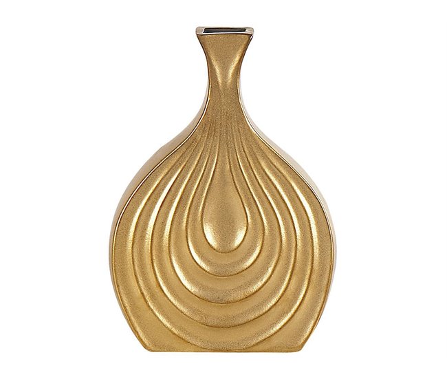 Beliani Jarro decorativo THAPSUS Dourado