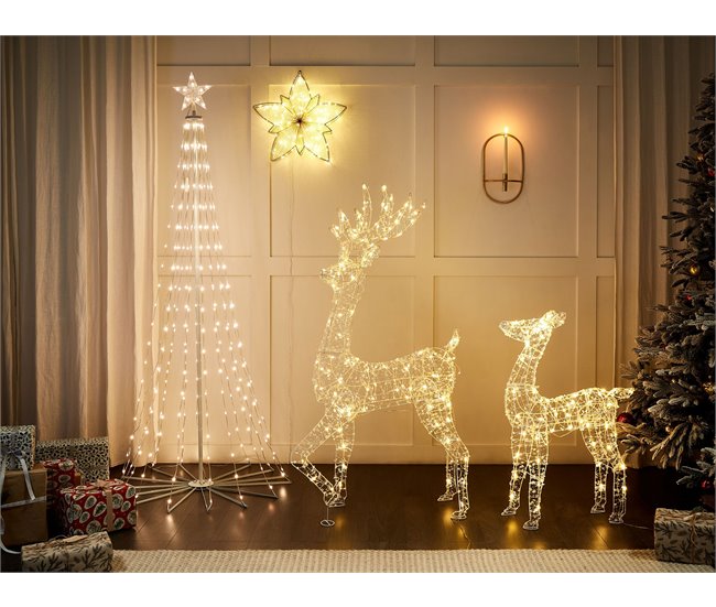 Beliani Decoración LED HOFSOS Cinza