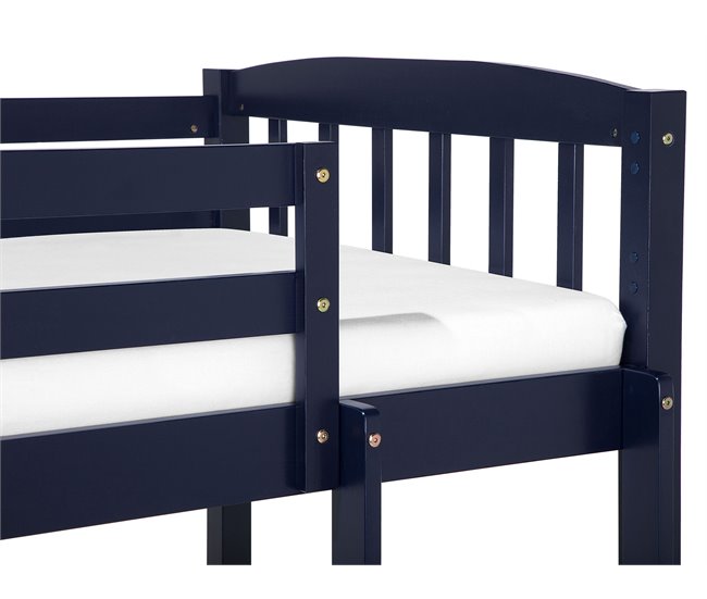 Beliani Beliche Pinho REVIN 87x208 Azul Marino