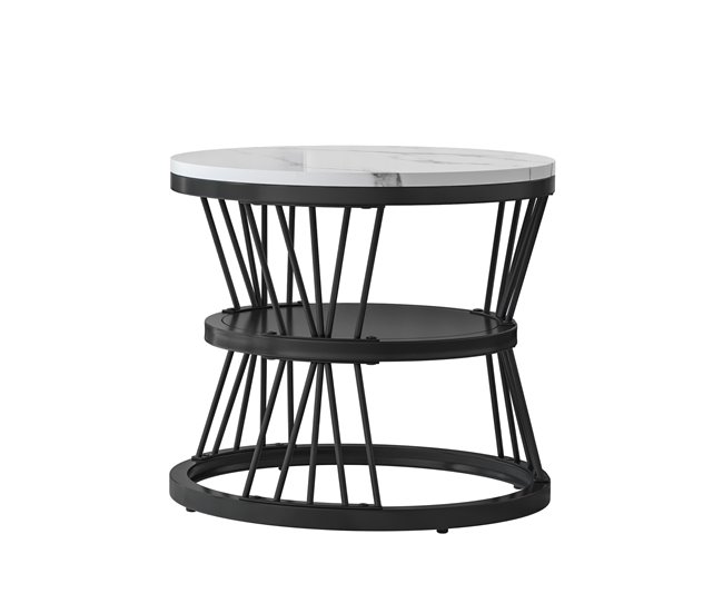 Mesa de centro, mesa de apoio, mesa de canto 70x45 Branco