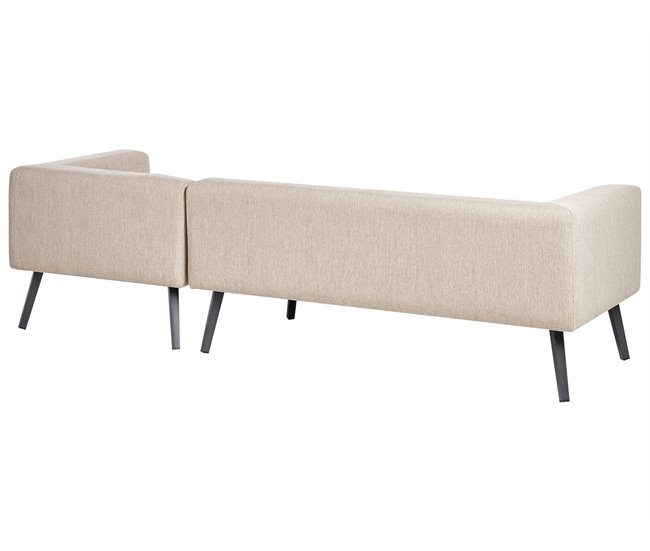 Beliani Conjunto lounge SORRIVOLI Bege