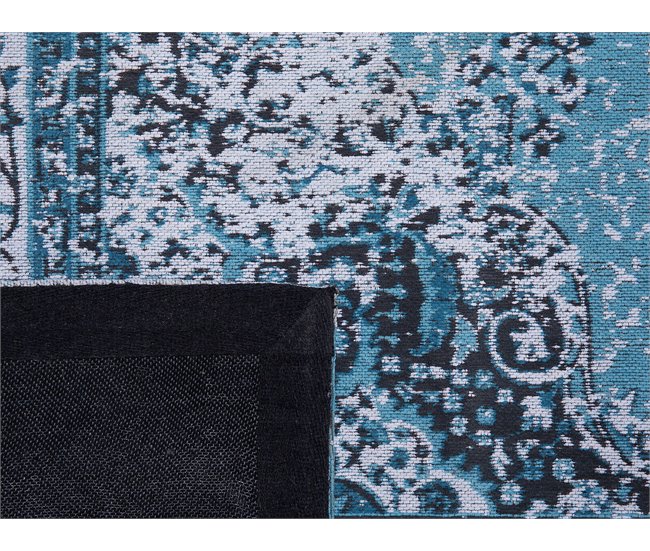 Beliani Pelos curtos ALMUS 140x200 Azul Claro