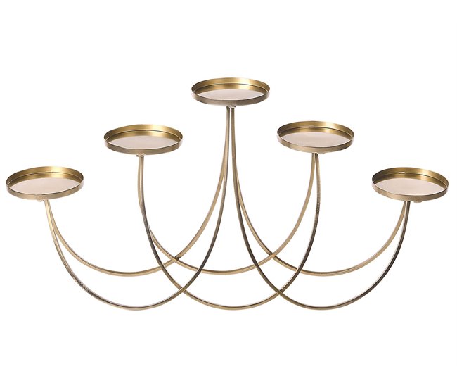 Beliani Candelabro BUARAN Dourado