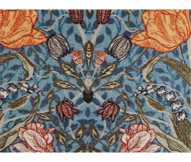 Beliani Cojín decorativo MITELLA Azul