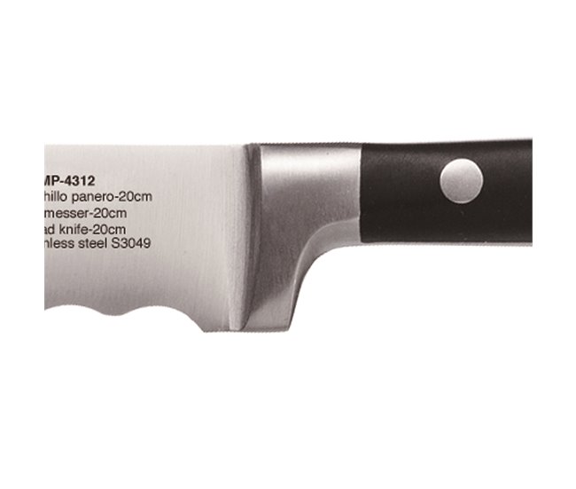 Faca para pão de 20 cm da marca MASTERPRO  Inoxidavel