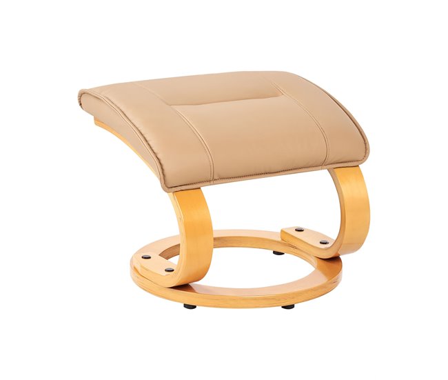 Beliani Cadeira de massagem MAJESTIC Castanho Claro