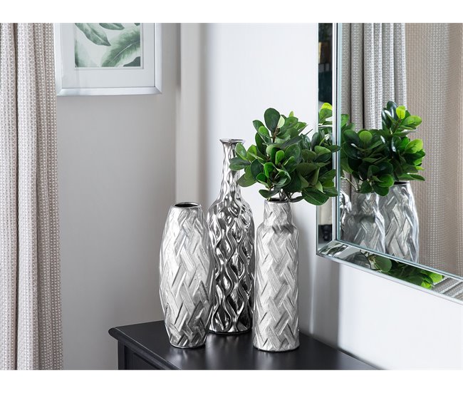 Beliani Jarro decorativo BASSANIA Cinza
