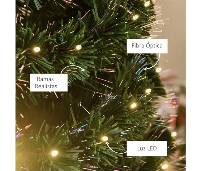 Árvore de Natal PVC e Metal HOMCOM, casa - natal Verde