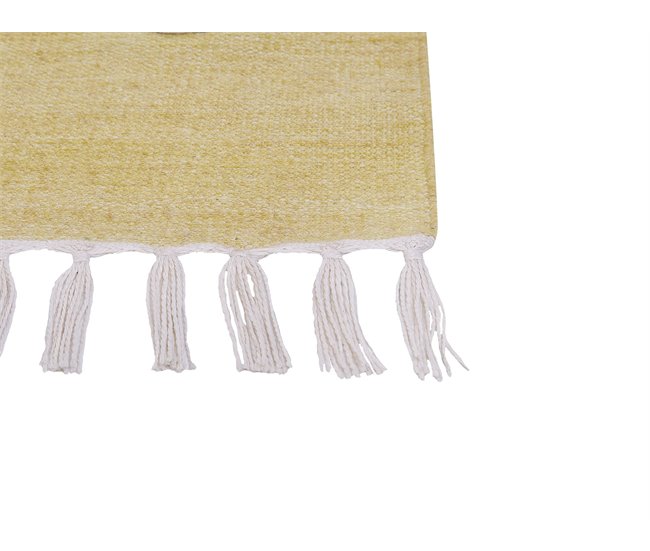 Beliani Entrelaçado YAVU 80x150 Amarelo