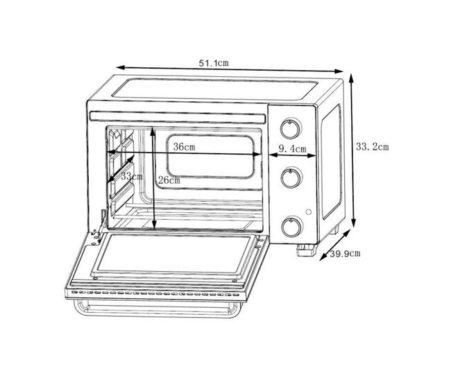 Mini forno elétrico CEMF35W Branco