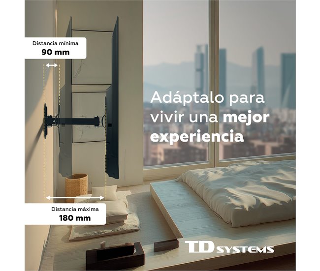 Suporte de parede De pared - TD Systems P20X25A122 Preto