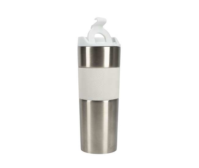 Caneca de Aço Inoxidável Coffe & Tea Lovers Branco