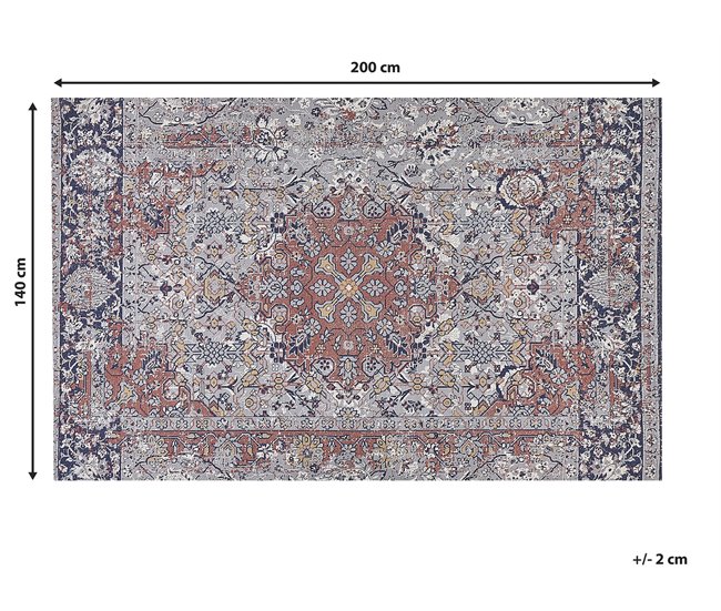 Beliani Pelos curtos KORGAN 140x200 Multicor