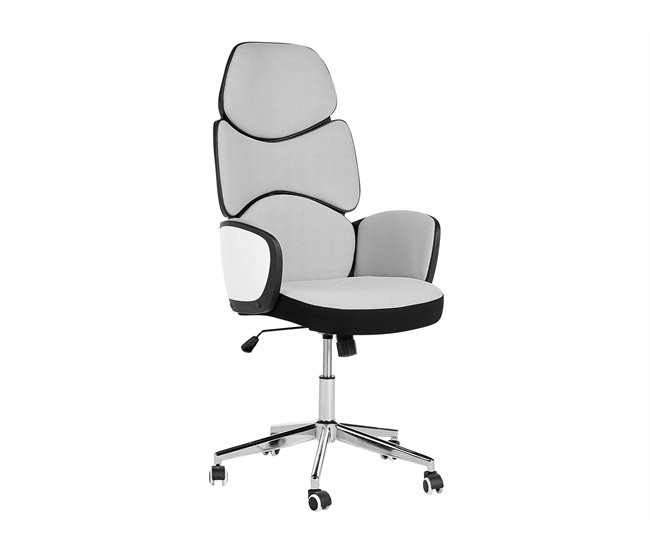 Beliani Silla de oficina SPLENDID Cinza Claro