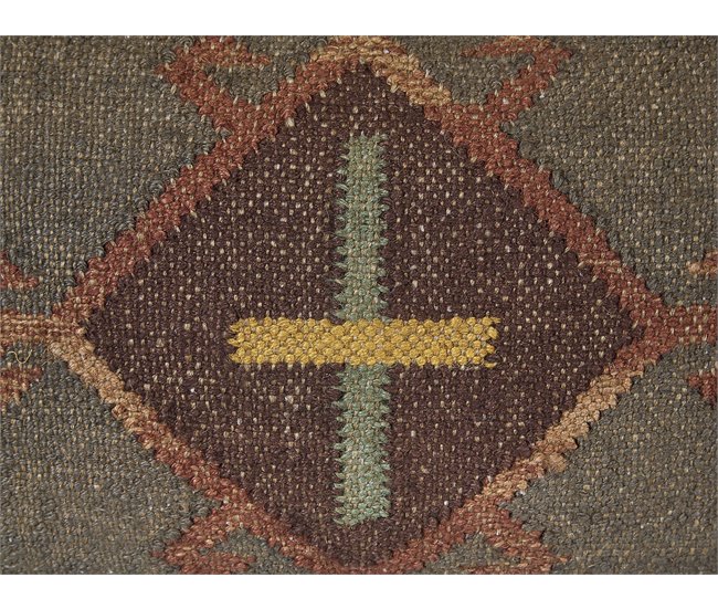 Beliani Almofada decorativa KATORA 30x50 Verde Escuro
