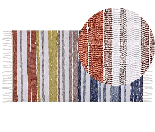 Beliani Entrelaçado TOZAKLI 80x150 Multicor