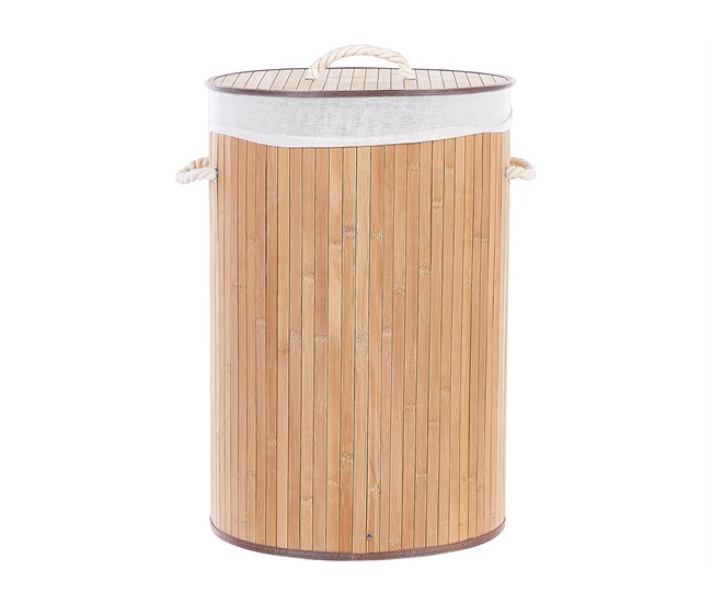 Beliani Cesto de roupa SANNAR Castanho