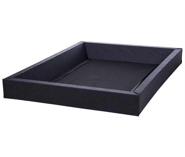 Beliani Cama de água Poliéster PARIS 195x228 Cinza