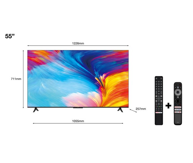 TV TCL P635 Smart TV 4K HDR Cinza Escuro