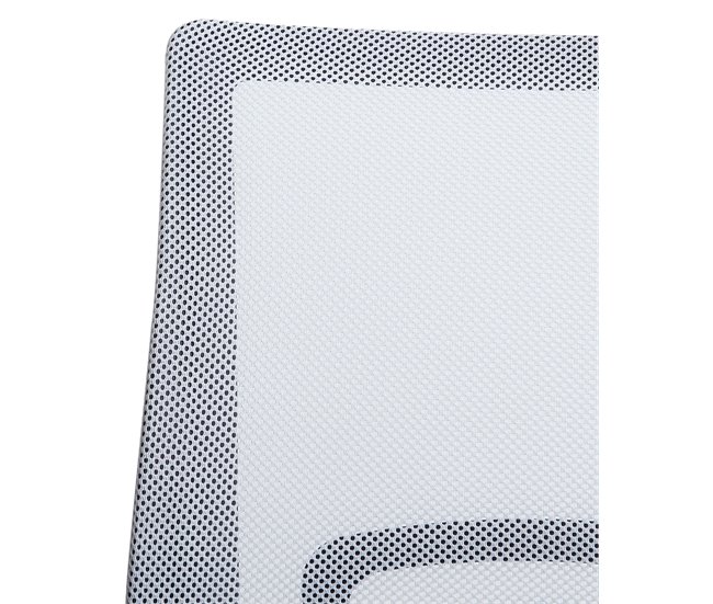 Beliani Cadeira de escritório SOLID Branco/ Preto