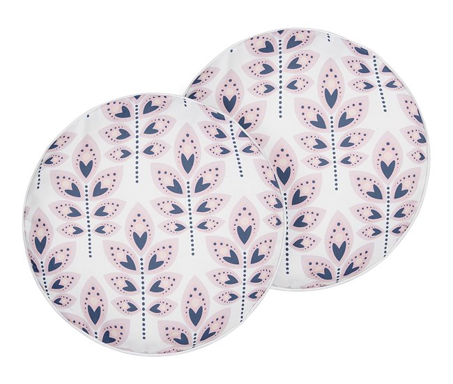 Beliani Almofada de jardim TORRETTA 40x40 Creme