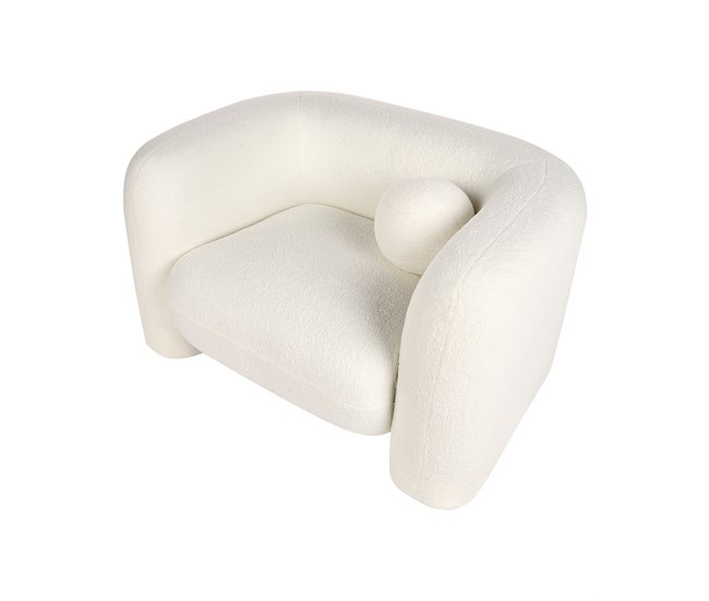 Beliani Poltrona LEIREN Branco