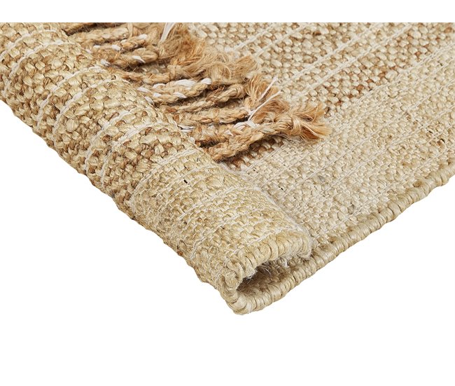 Beliani Entrelaçado ORTAOBA 80x150 Bege