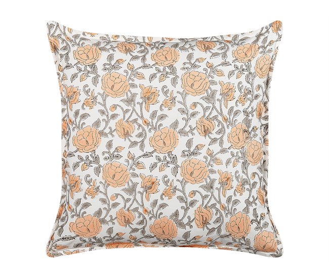 Beliani Almofada decorativa MEADIA Branco/ Bege