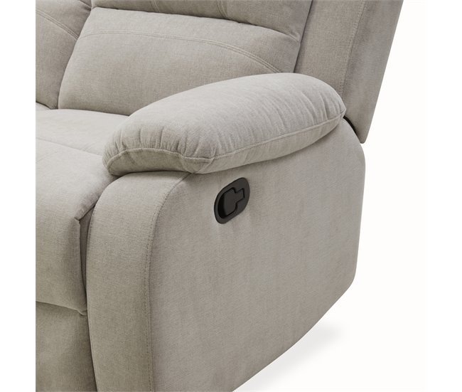 Cadeirão de relaxamento manual RYAN Cinza Claro