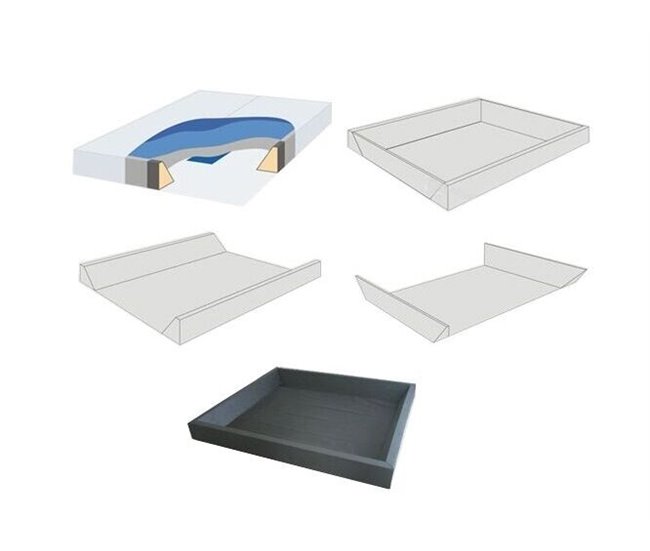 Beliani Cama de água MDF ZEN 308x229 Branco