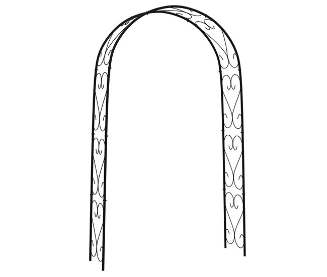 Arco para Jardim Aço Outsunny Preto