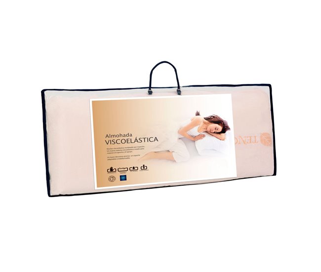 Almofada Viscoelástica Tencel - Moonia 90x14 Branco