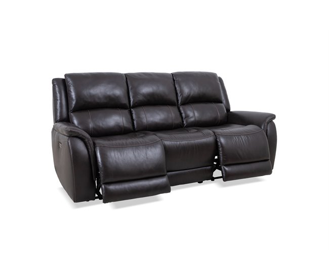 Sofá NINFA relax manual Castanho