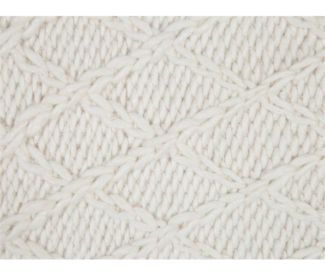 Beliani Pelos curtos ERZIN 160x230 Branco/ Bege