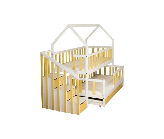 Cama de cabine para 2 crianças 80x160