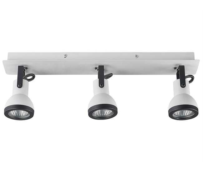 Beliani Iluminação de tecto BARO Branco