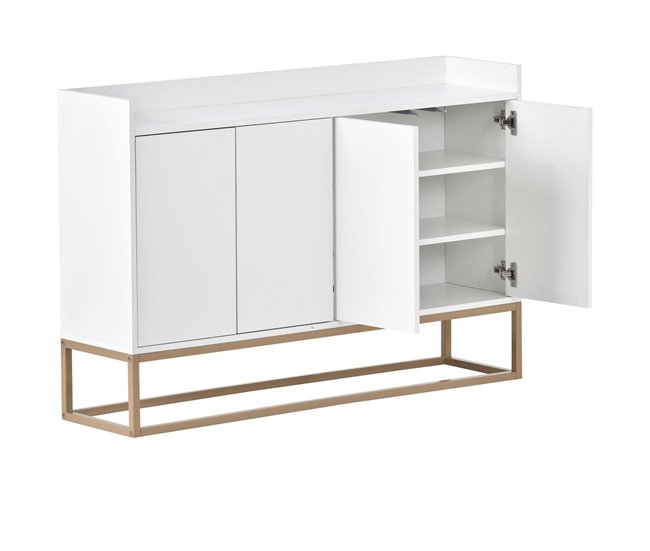 Aparador, portas, móveis de sala de jantar, sala de jantar 120 Branco