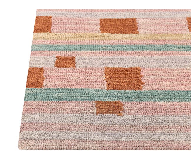 Beliani Entrelaçado YOMRA 140x200 Multicor