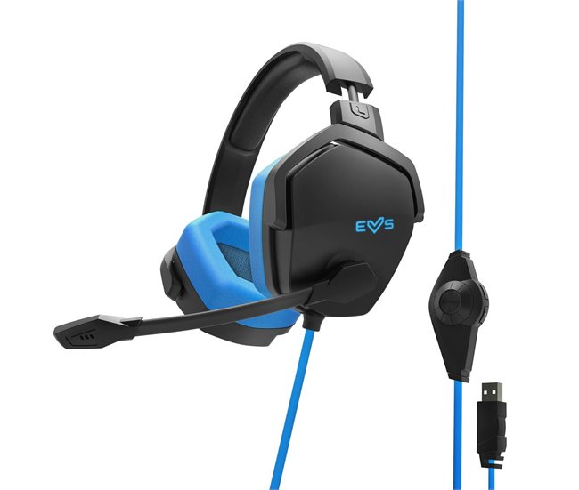 Auriculares com microfone para Vídeojogos ESG 4 S 7.1 Azul