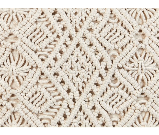 Beliani Almofada decorativa PATTAN Bege